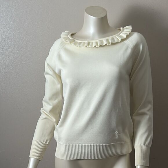 Vintage GIVENCHY sport shirt top blouse long sleeve engendered size 36 sweater - Picture 1 of 11